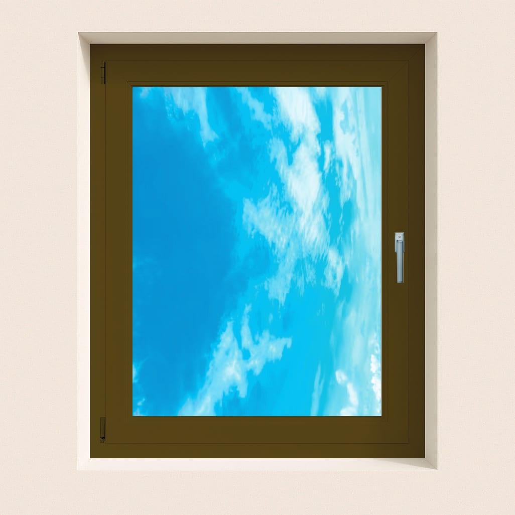 Finestra PVC 1 anta UNICA marrone