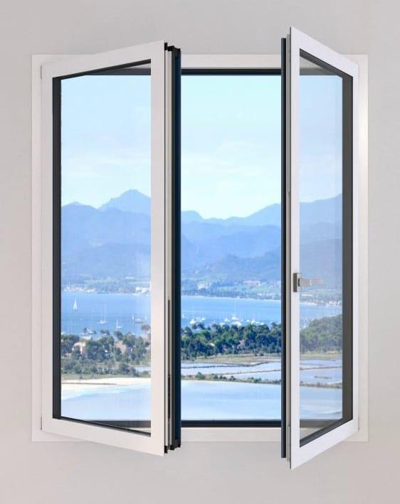 Finestra PVC 2 ante UNICA bianco
