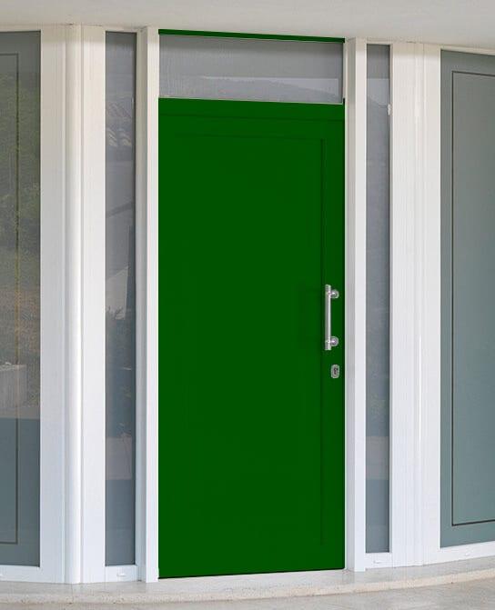 Porta ingresso Alluminio verde